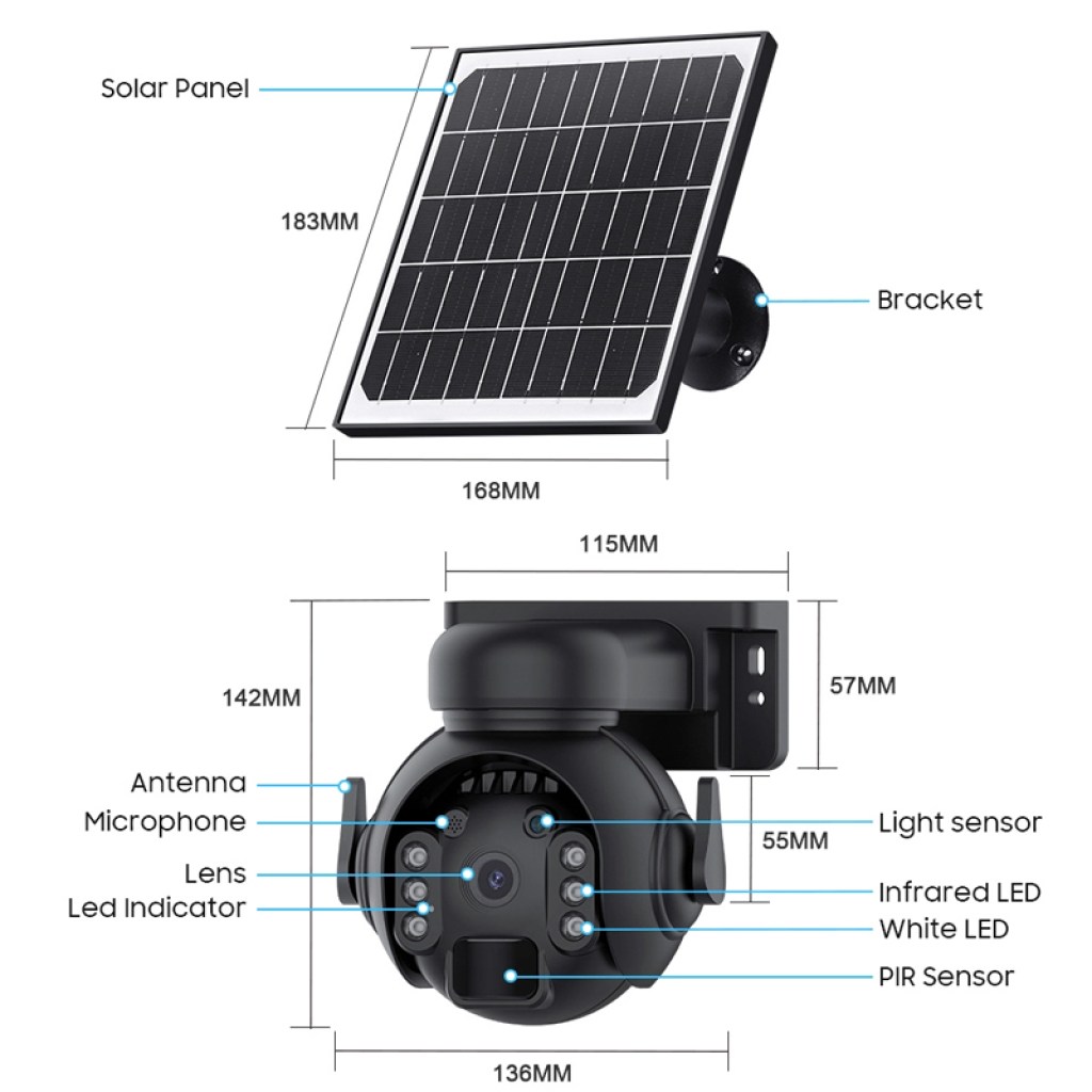 solar camera sencor